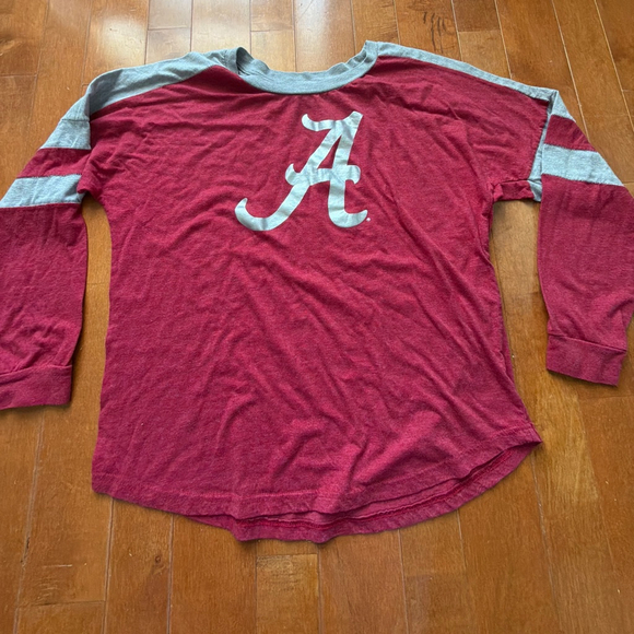 Colosseum Tops - Alabama Roll Tide Crimson Gray Long Sleeve Tee XXL